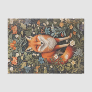 Papel De Seda Elegante bosque botánico Red Fox