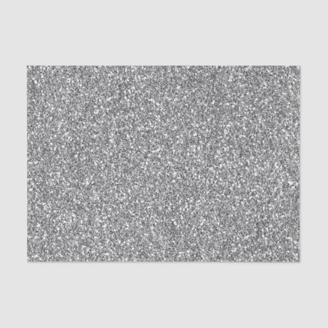 Papel De Seda Elegante brillo negro y plateado (Anverso)