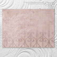 Elegante brocado de orquídea francés vintage
