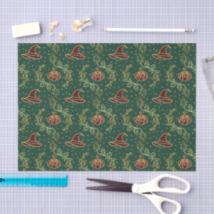 Papel De Seda Elegante Bruja Caprichogótico Halloween