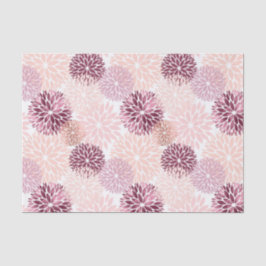 Papel De Seda Elegante Chic Rosa Floral