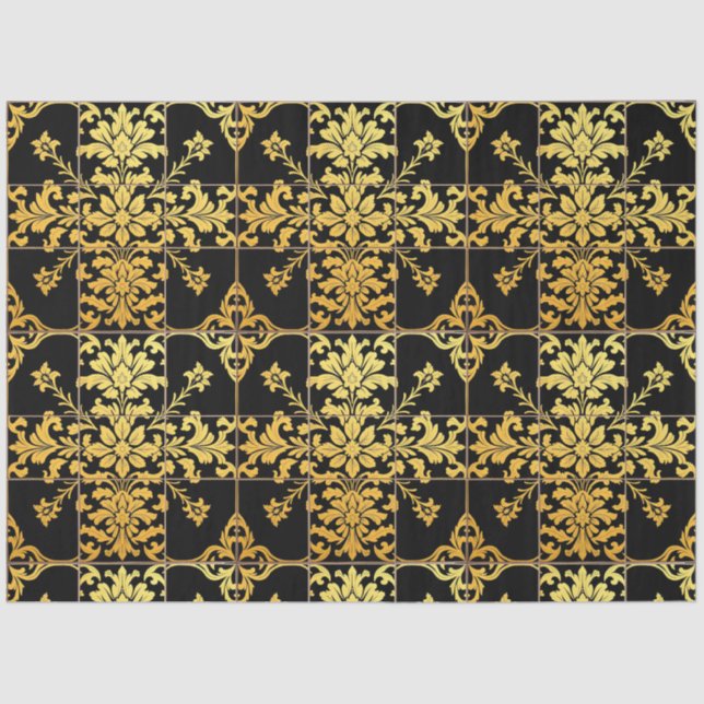 Papel De Seda Elegante Colección Floral Luxury Trendy (Anverso)