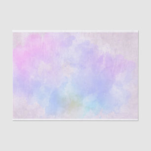 Papel De Seda Elegante color azul rosado púrpura abstracto acuát