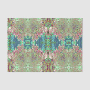 Papel De Seda Elegante Coral y Chartreuse Limelight Hydrangea