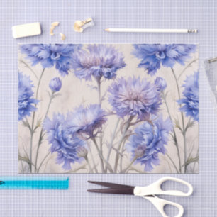 Papel De Seda Elegante Cottagecore Watercolor Florals