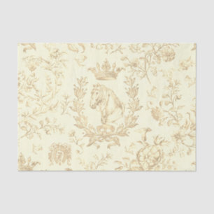 Papel De Seda Elegante Crema Elegante Clásica Beige Aseo Ecuestr