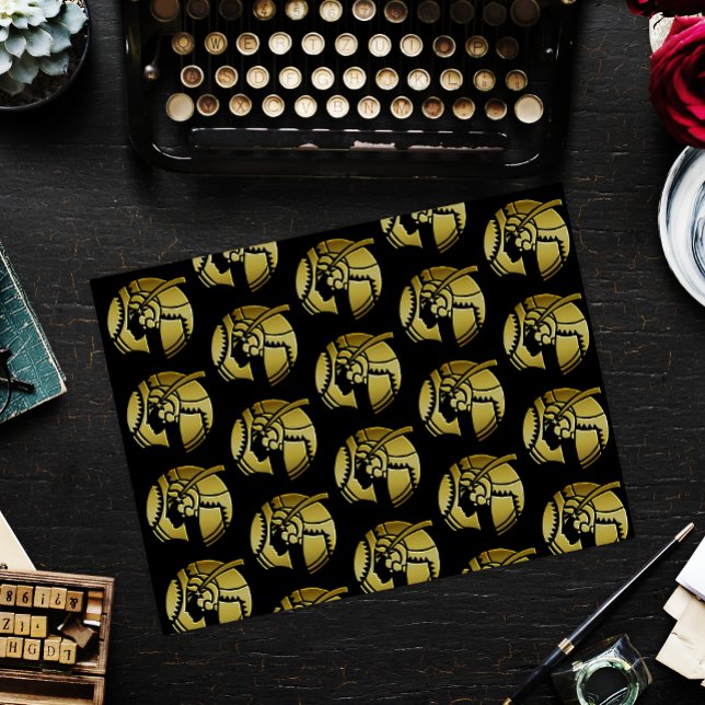 Papel De Seda Elegante Dama de Art Deco Negro y Oro (Subido por el creador)