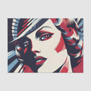 Papel De Seda Elegante deco lady
