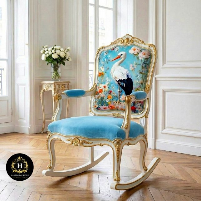 Papel De Seda Elegante Decoración de cigüeñas florales (Subido por el creador)