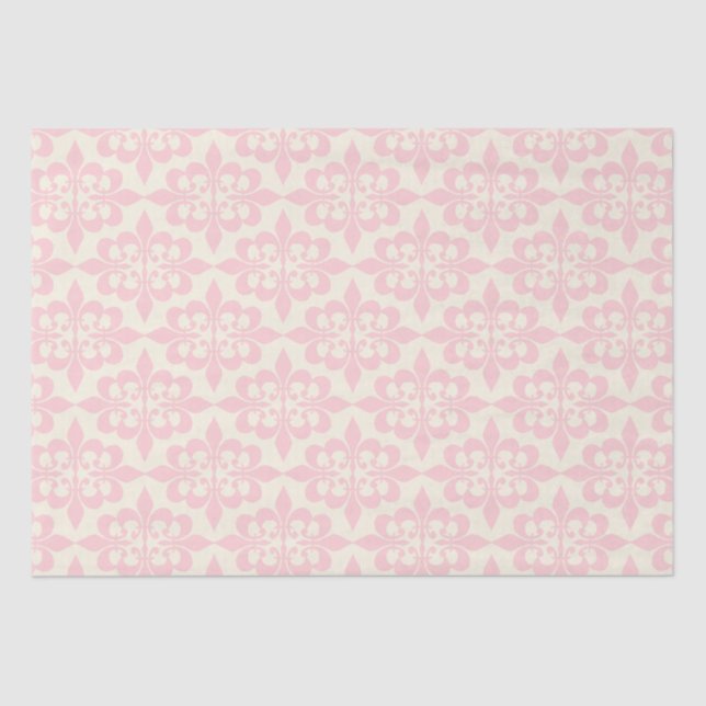 Papel De Seda Elegante Decoración Elegante De Bebé Ligero Rosa D (Anverso)