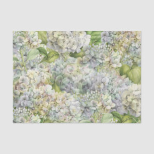 Papel De Seda Elegante Decoupage de Patrón de Hidrangea Fachada 