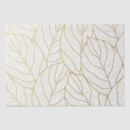 Papel De Seda Elegante deleite de hoja dorada