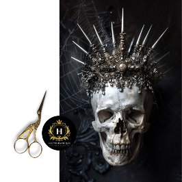 Papel De Seda Elegante desenlace gótico del Skeleton Skull