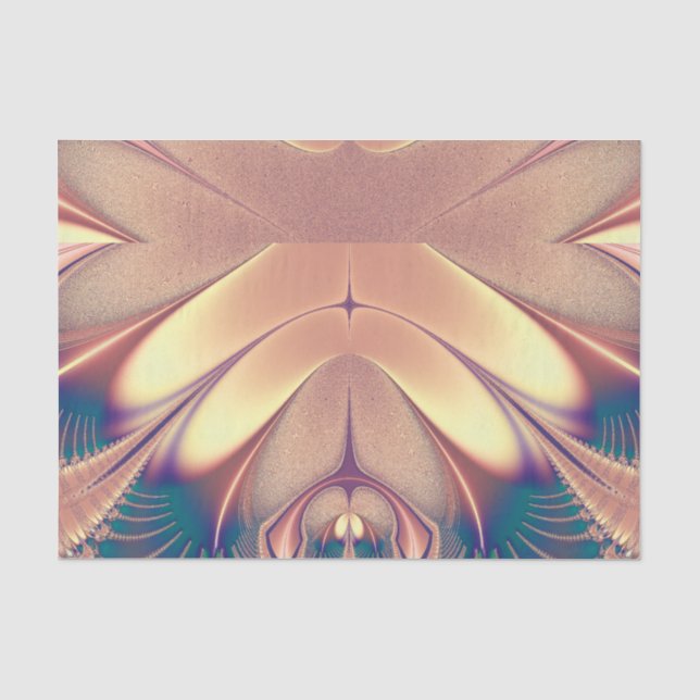 Papel De Seda Elegante diseño de seda rosa (Anverso)