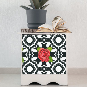 Papel De Seda Elegante Diseño Romántico Patrón Floral