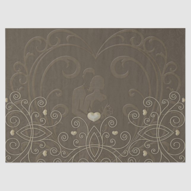 Papel De Seda Elegante diseño vintage. (Anverso)