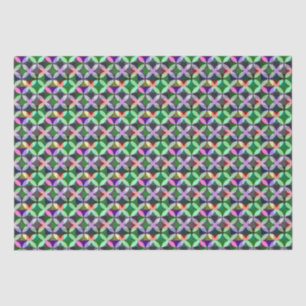 Papel De Seda Elegante divertido arte geométrico moderno colorid