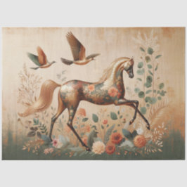 Papel De Seda Elegante Equino, Caballo, Decoupage