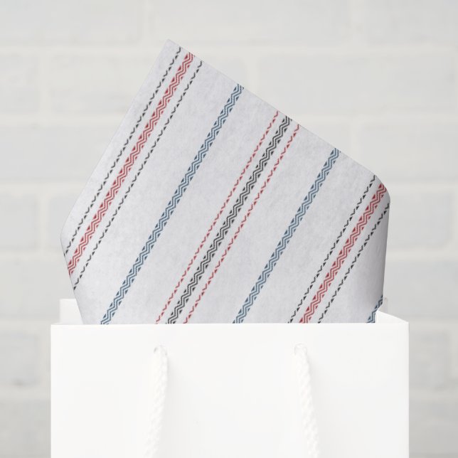 Papel De Seda Elegante estampado de rayas. (Bolsa de regalo)