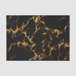 Papel De Seda Elegante estilo de mármol3 - Oro negro