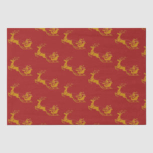 Papel De Seda Elegante fiesta de navidad navideña santa navidad
