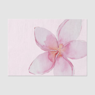 Papel De Seda Elegante flor de plumería exótica hawaiana