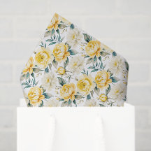 Elegante Floral Crisantemo Amarillo y Peonía