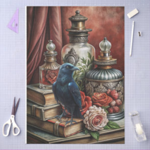 Papel De Seda Elegante Floral Gótico y Decoupage de Muebles Cuer