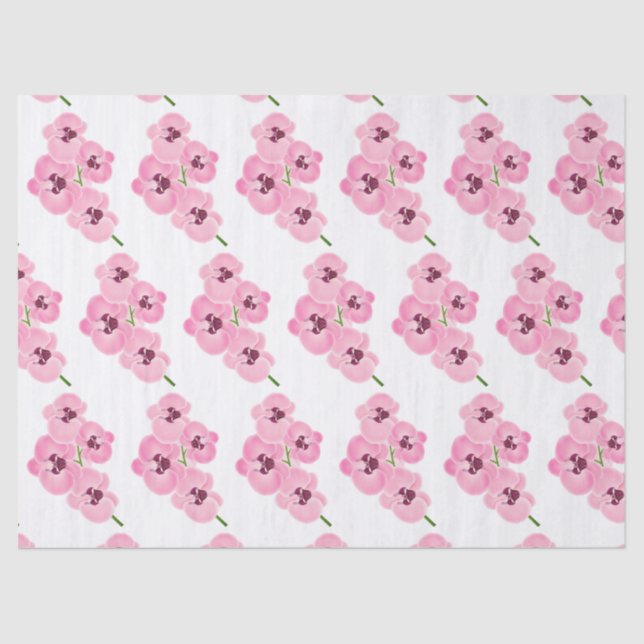 Papel De Seda Elegante floral moderna (Anverso)