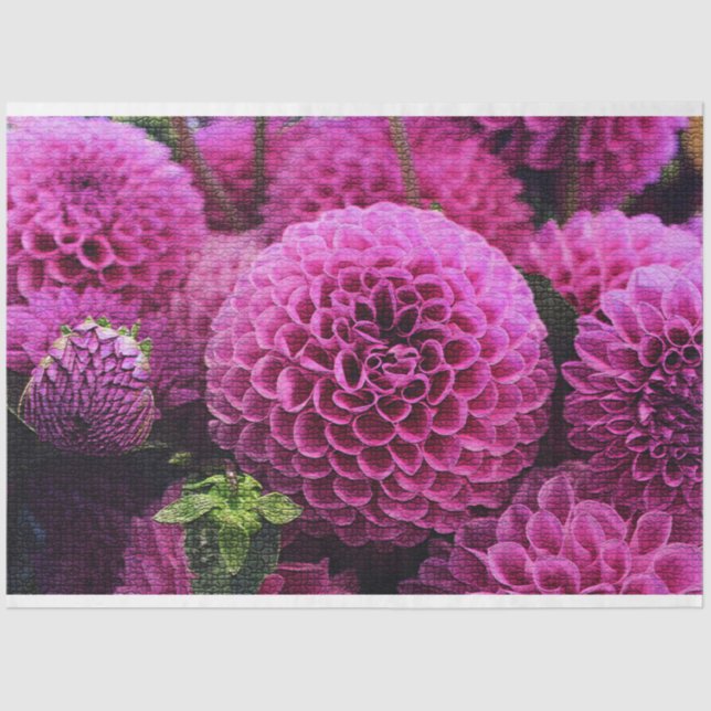 Papel De Seda Elegante floral moderna (Anverso)