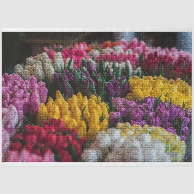 Papel De Seda Elegante floral moderna (Anverso)