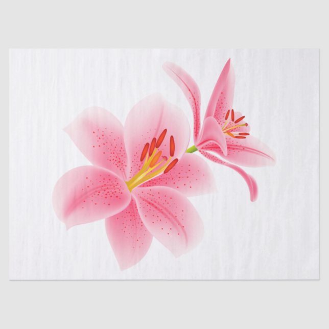 Papel De Seda Elegante floral moderna (Anverso)