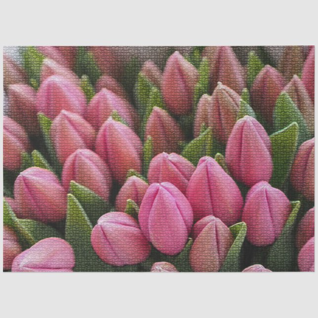 Papel De Seda Elegante floral moderna (Anverso)