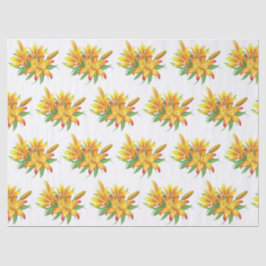 Papel De Seda Elegante floral moderna