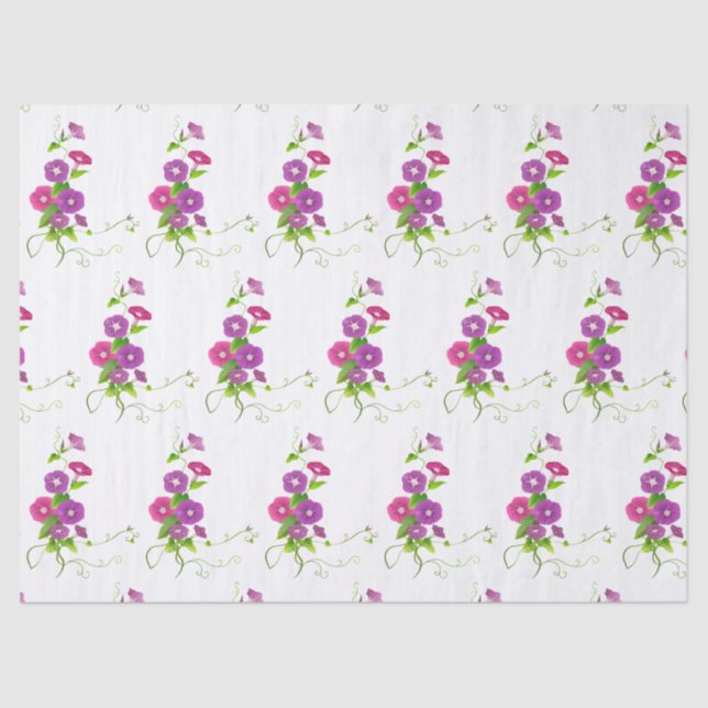 Papel De Seda Elegante floral moderna (Anverso)