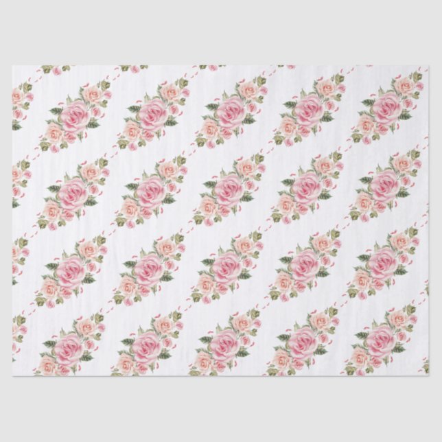 Papel De Seda Elegante floral moderna (Anverso)