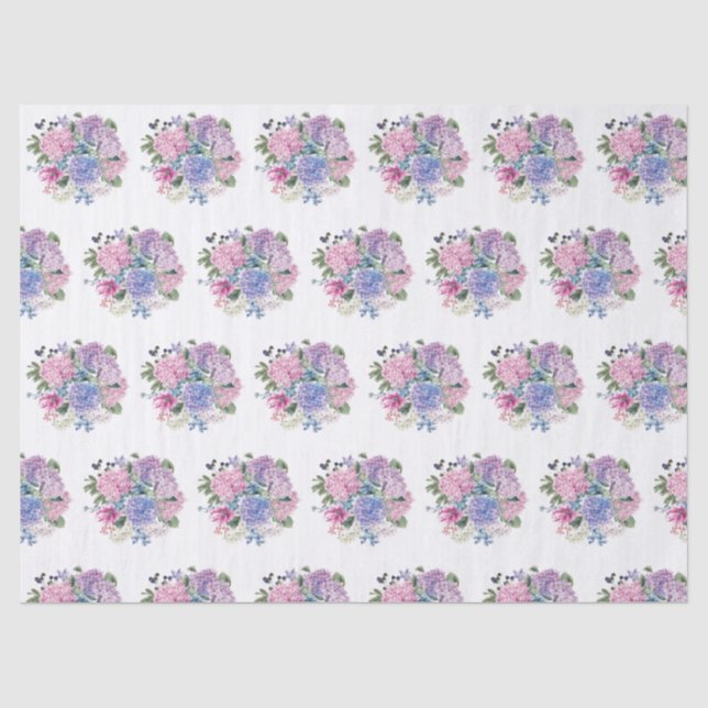 Papel De Seda Elegante floral moderna (Anverso)