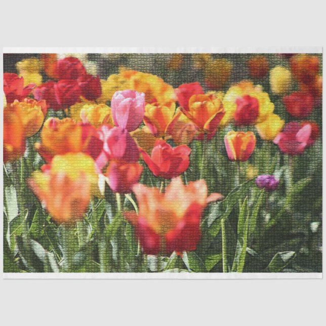 Papel De Seda Elegante floral moderna (Anverso)