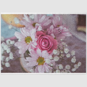Papel De Seda Elegante floral moderna