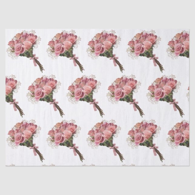 Papel De Seda Elegante floral moderna (Anverso)