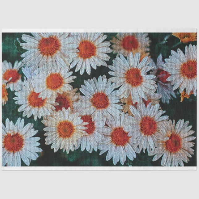 Papel De Seda Elegante floral moderna (Anverso)