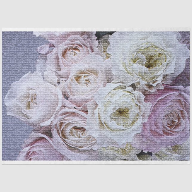 Papel De Seda Elegante floral moderna (Anverso)