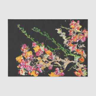 Papel De Seda Elegante floral orgánica única