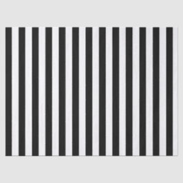 Papel De Seda Elegante franja blanca y negra