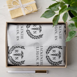 Papel De Seda Elegante graduación de la escuela de Enfermería RN
