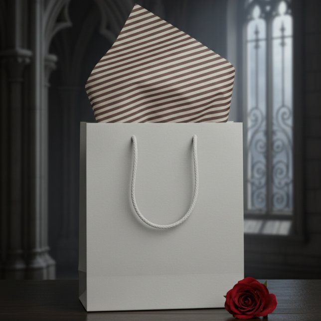 Papel De Seda Elegante gris claro y cirujano oscuro Halloween a  (Classic Dark Gothic Striped Tissue Paper. Elegant Retro Light Gray & Plum Stripes Geometric Pattern)