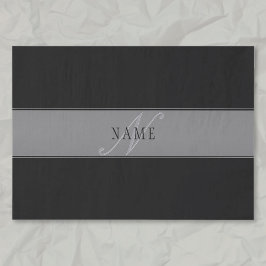 Papel De Seda Elegante Guión Editable Nombre comercial/otro text