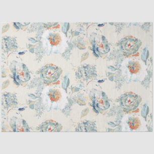 Papel De Seda Elegante Hidrangea Blossoms Floral acuarela