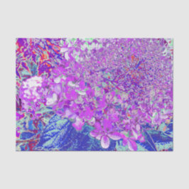 Papel De Seda Elegante hidrangea liga púrpura y azul