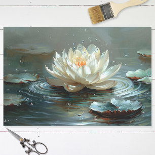 Papel De Seda Elegante Lotus en la página de pintura de estanque